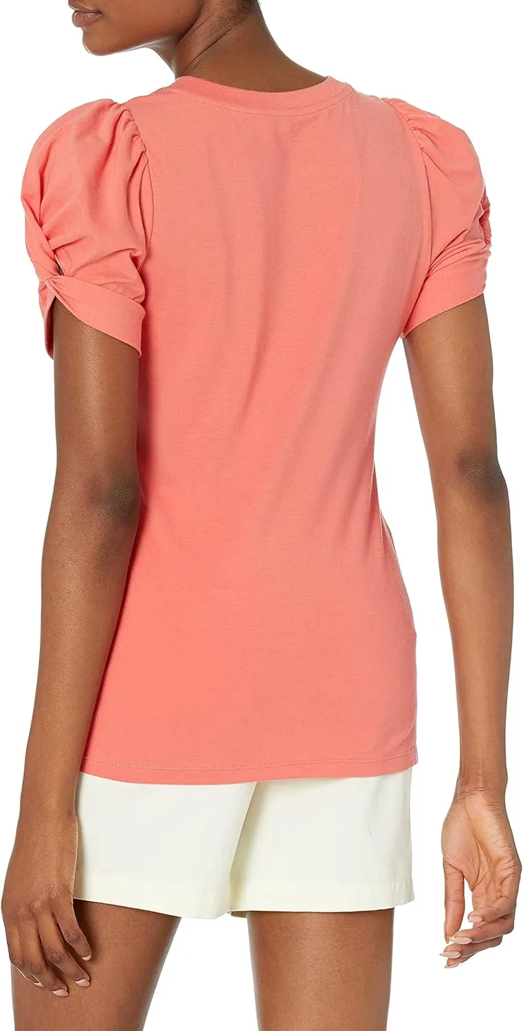 Amazon Essentials Women's Classic-Fit Twist Sleeve Crewneck T-Shirt