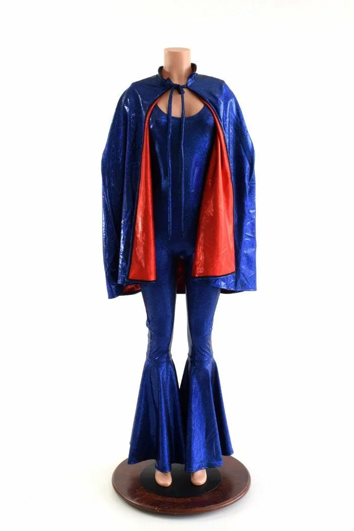Cape & Flared Catsuit Set
