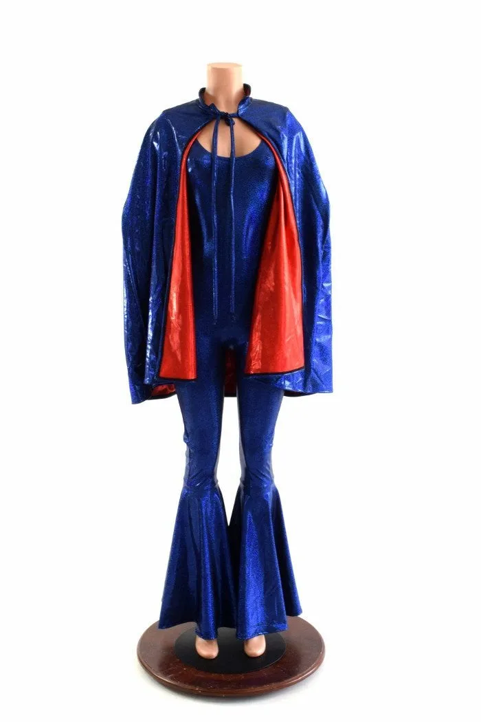 Cape & Flared Catsuit Set