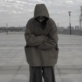 GeGe Plain Windbreaker Hoodie