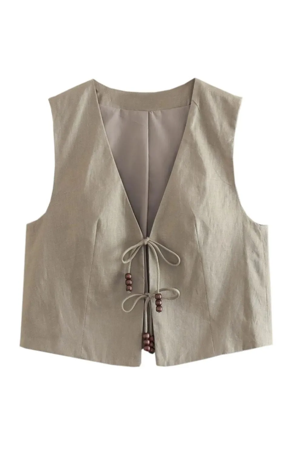 'Isabelle'  Beaded  Vest & Wide Leg Pants Set (Sold Separately)