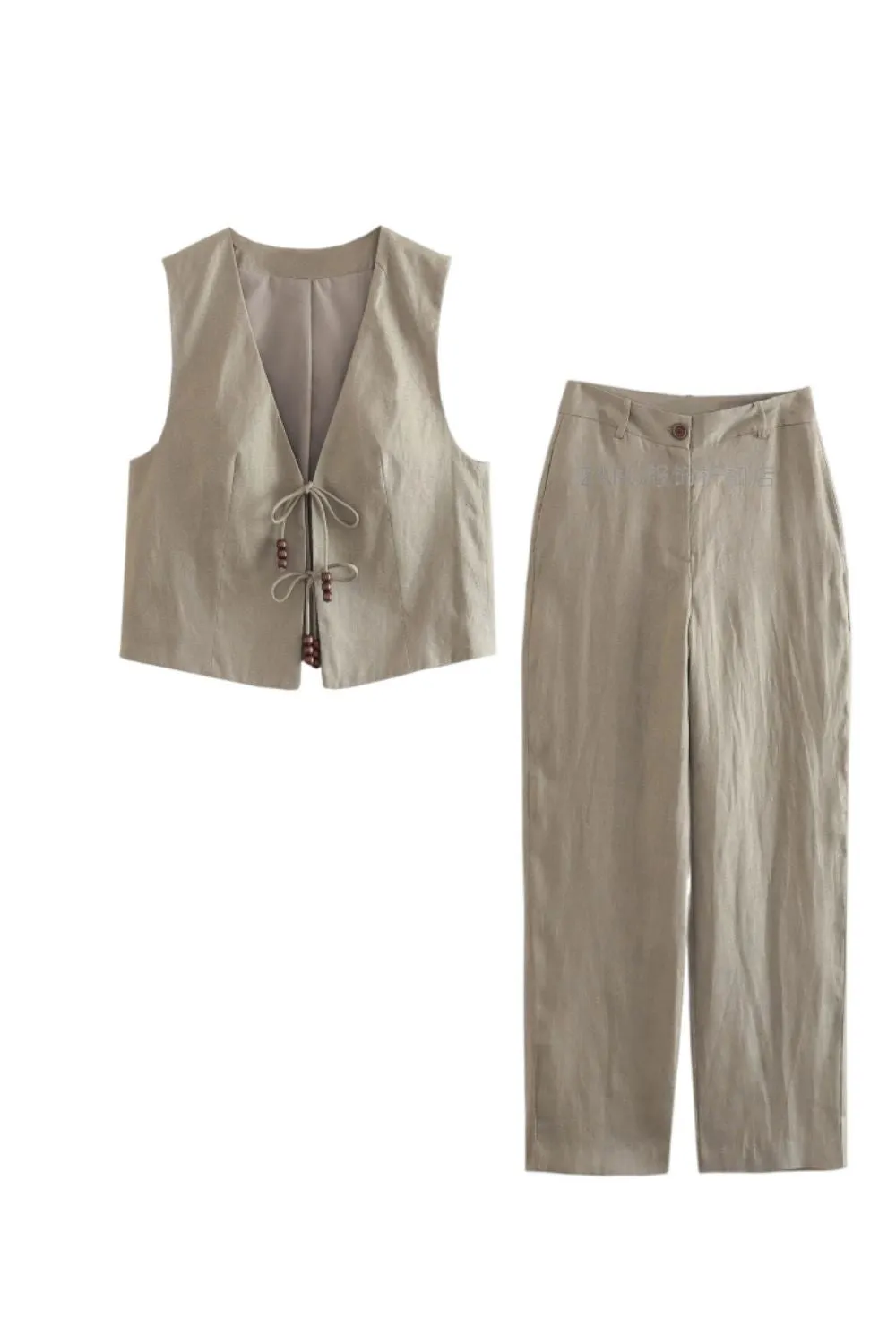 'Isabelle'  Beaded  Vest & Wide Leg Pants Set (Sold Separately)