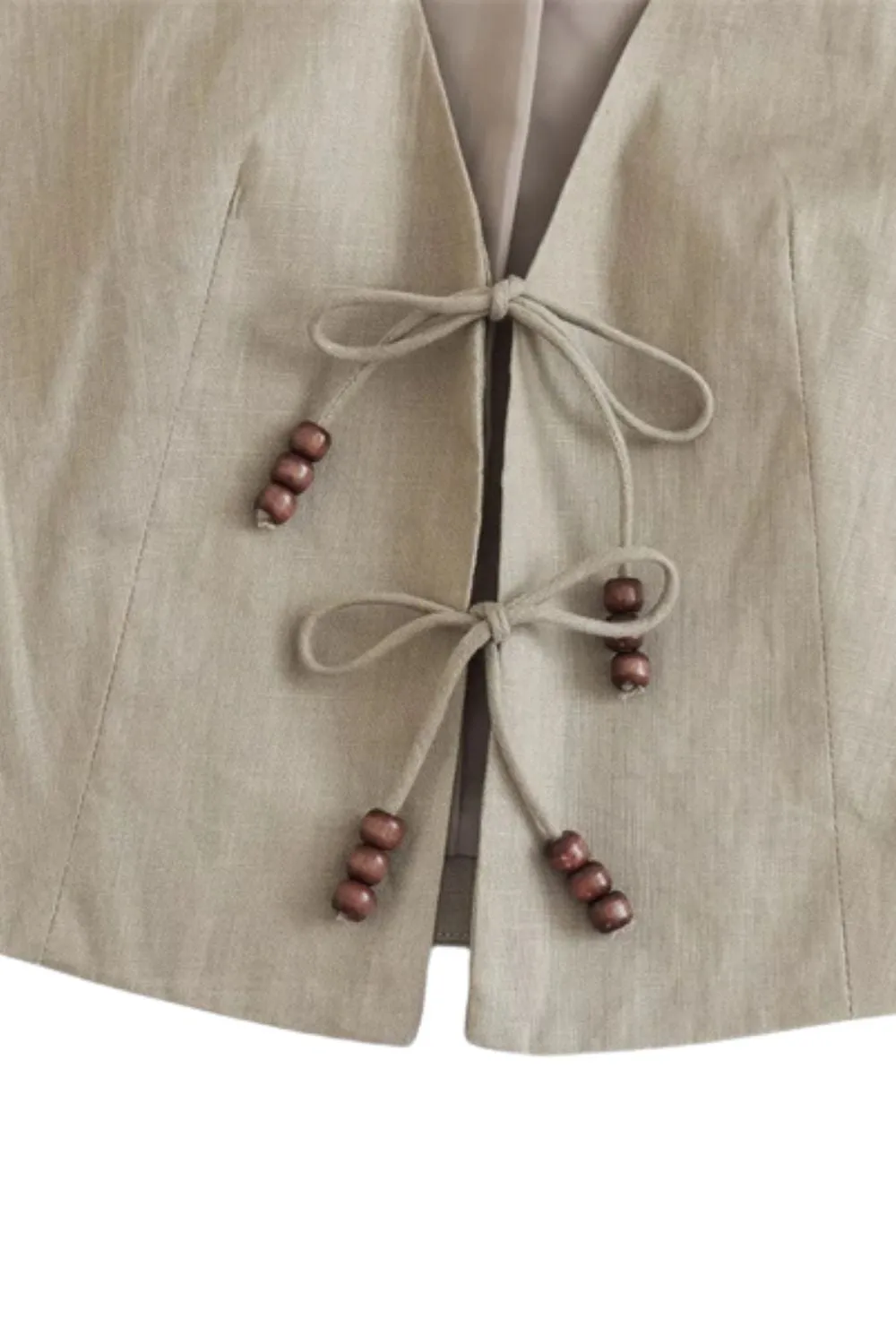 'Isabelle'  Beaded  Vest & Wide Leg Pants Set (Sold Separately)
